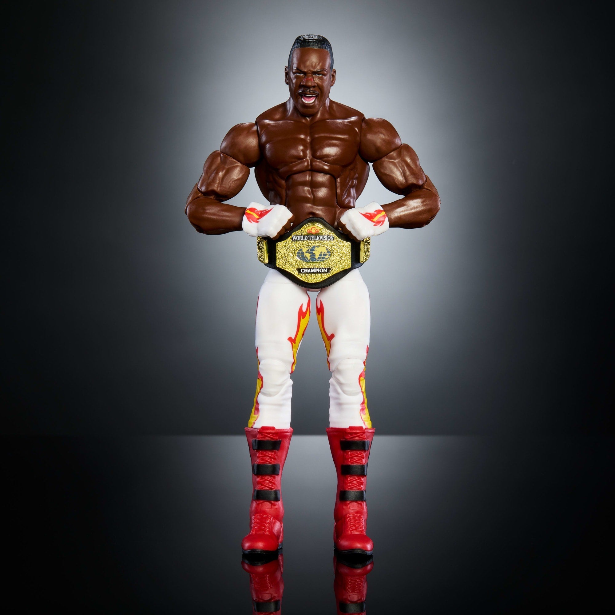 WWE Elite Collection Monday Night War Booker T Action Figure & Golga Build-A-Figure Parts