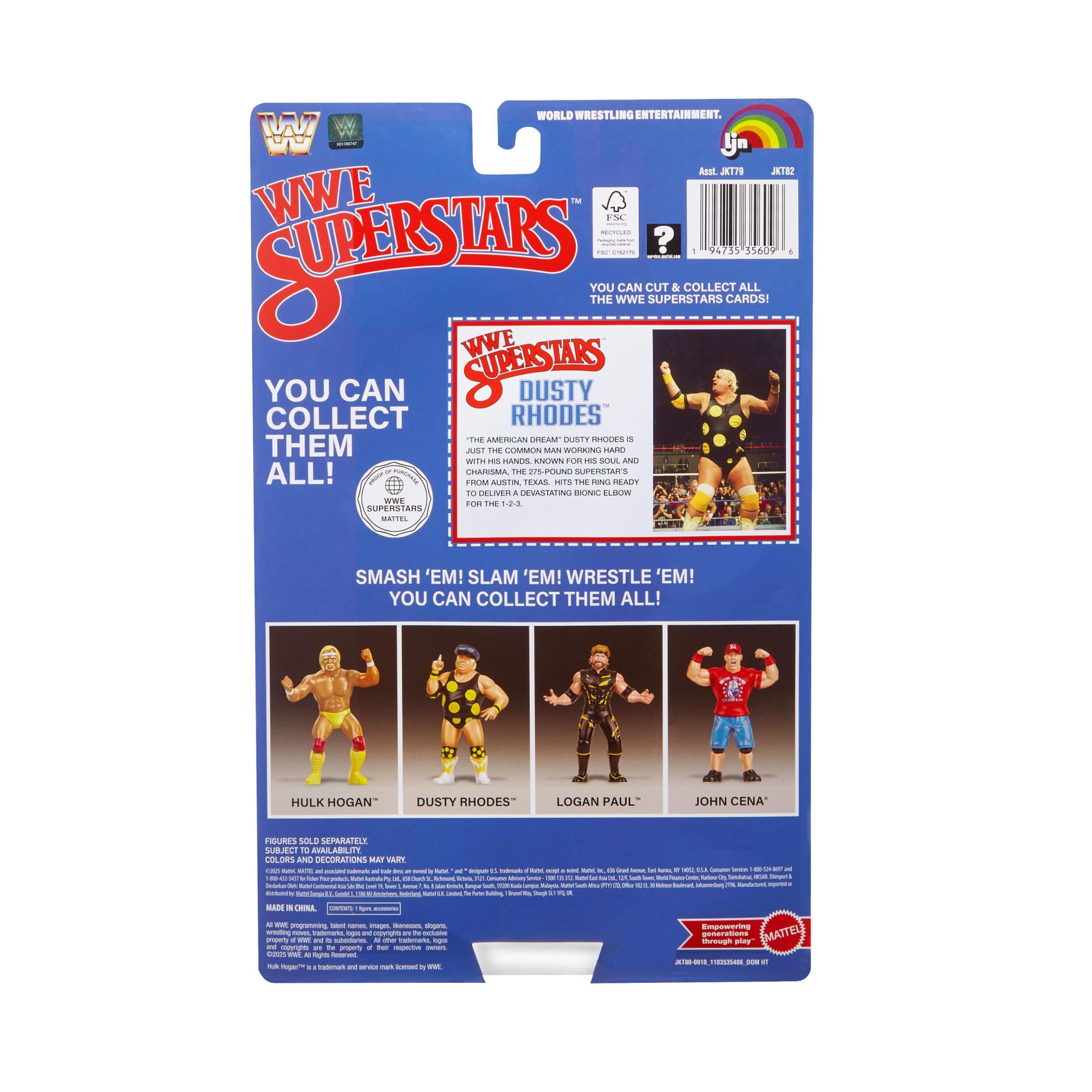 LJN  WWE Superstars Dusty Rhodes Action Figure