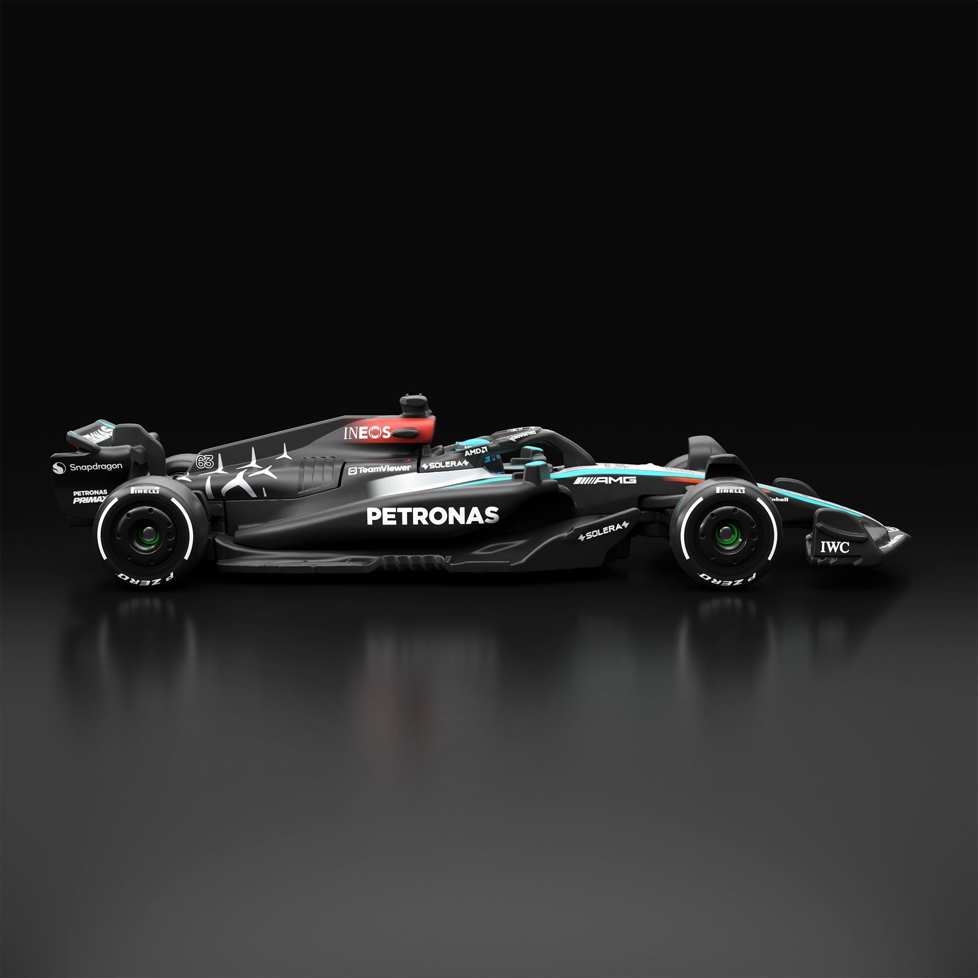 Hot Wheels F1 Series: 2024 Mercedes-AMG PETRONAS Formula One Team W15 Car #63