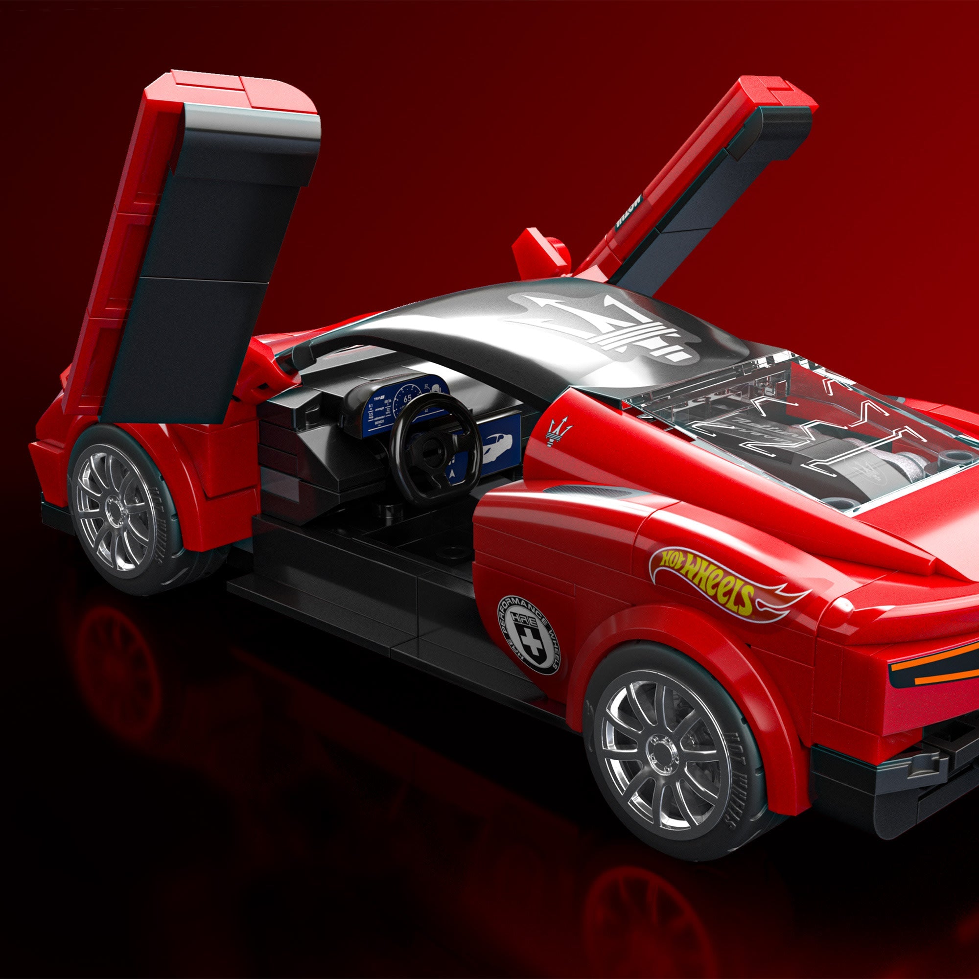 Mattel Brick Shop Hot Wheels Maserati MC20 Building Set