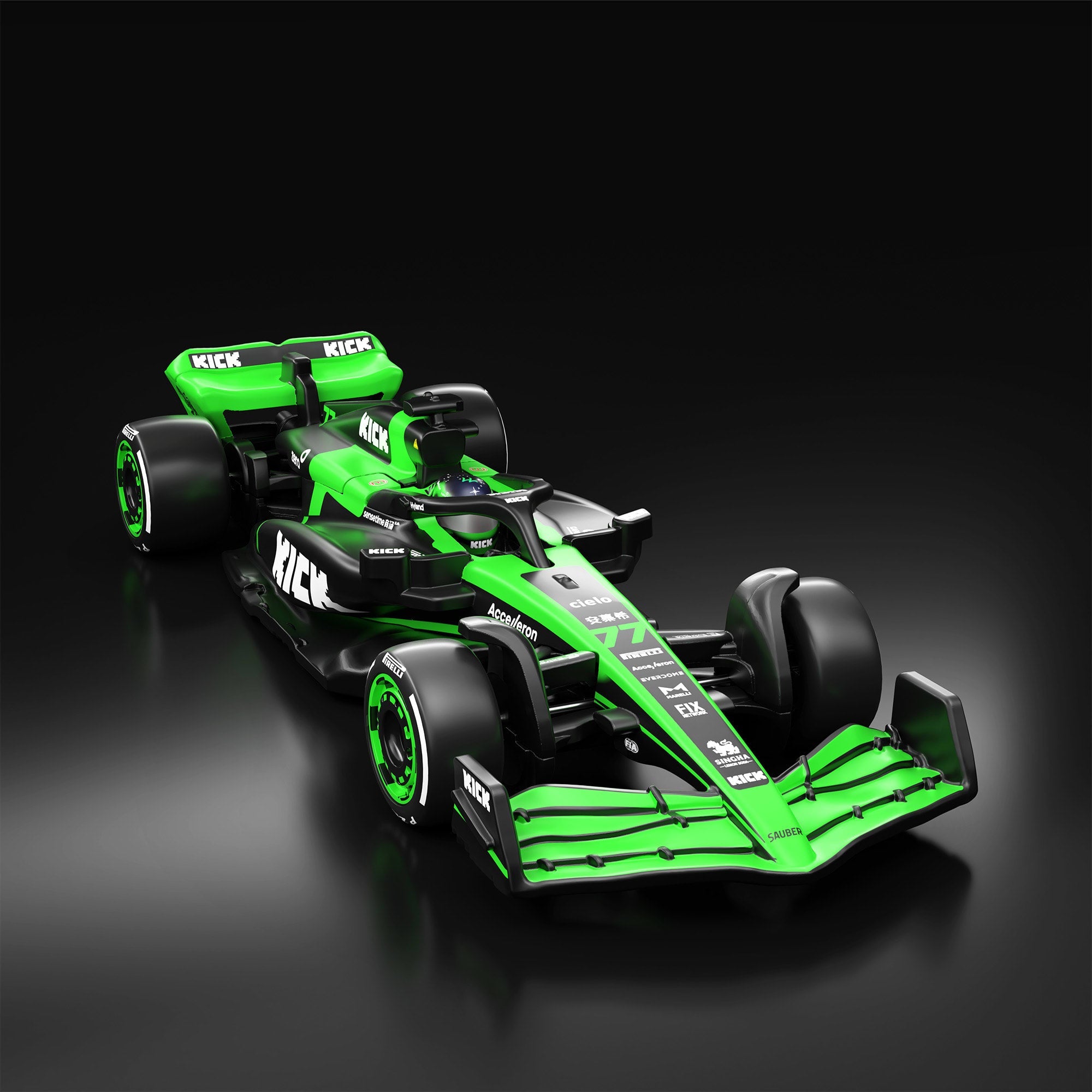 Hot Wheels F1 Series: 2024 Stake F1 Team KICK Sauber C44 Car #77