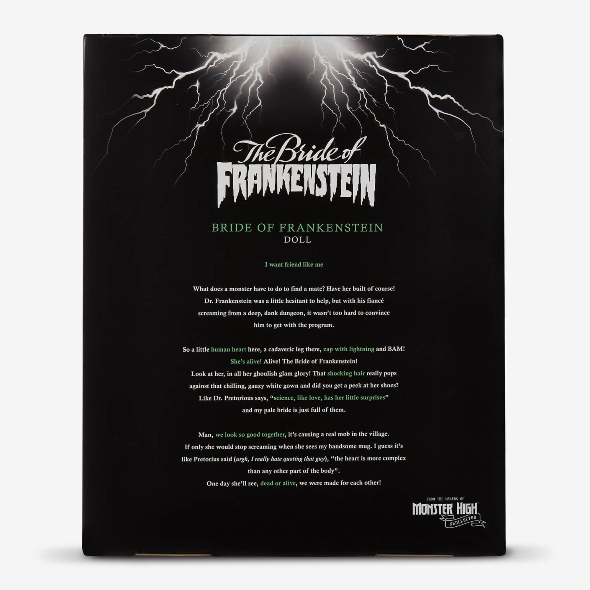 Frankenstein & Bride of Frankenstein Monster High Skullector Doll Set
