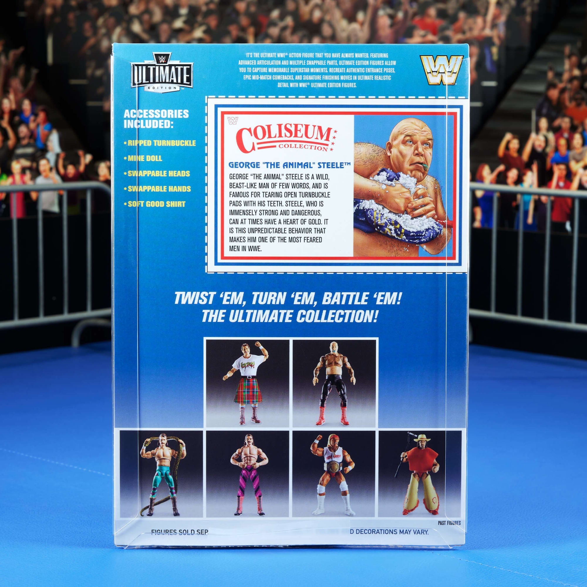 WWE Ultimate Edition Coliseum Collection "Rowdy" Roddy Piper & George "The Animal" Steele 2-Pack